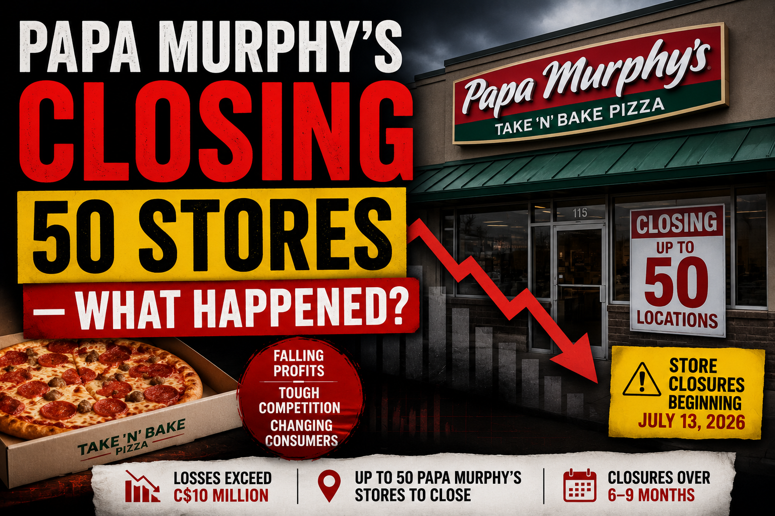 Papa Murphy’s Closing Up to 50 Restaurants in 2026: Why the Pizza Chain Is Shrinking