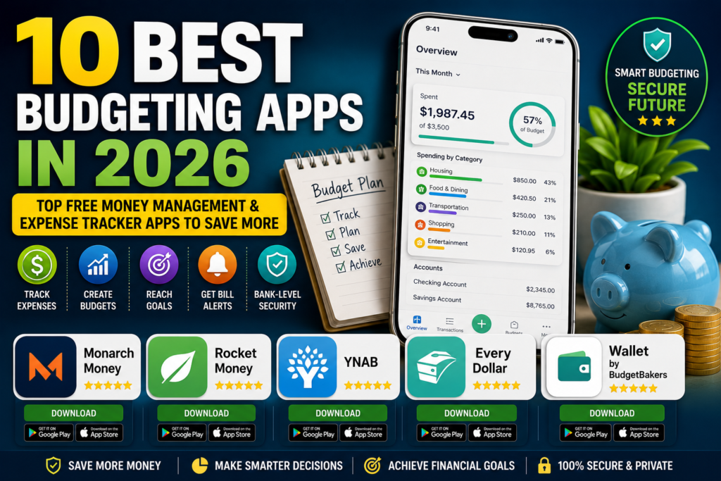 10 Best Budgeting Apps in 2026: Top Free Money Management & Expense Tracker Apps to Save More Every Month