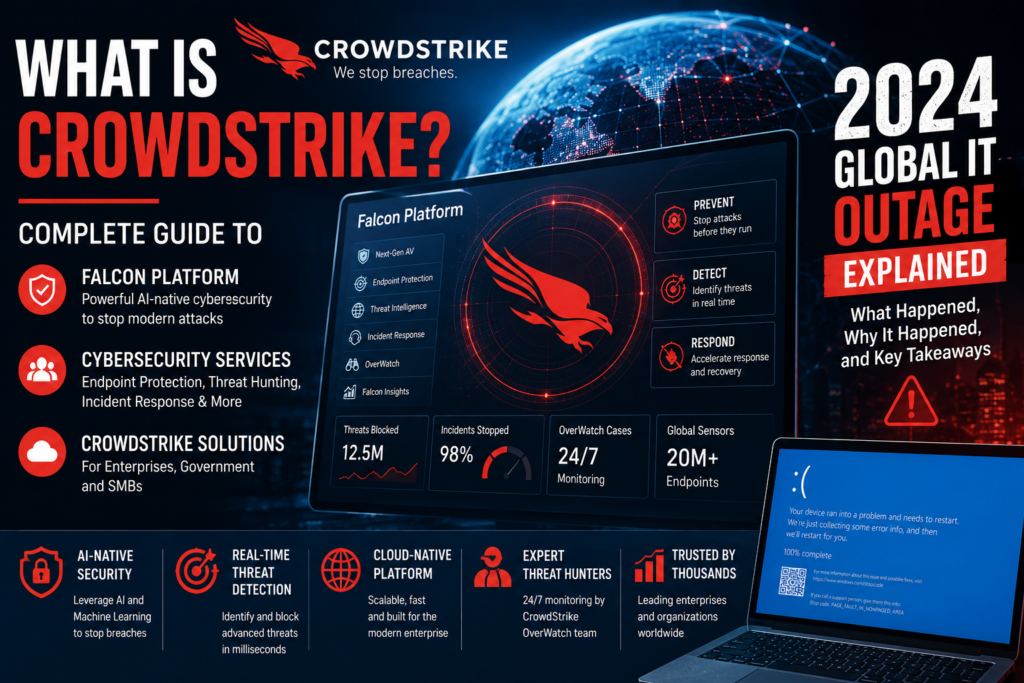 What is CrowdStrike? Complete Guide to Falcon Platform, Cybersecurity Services and the 2024 Global IT Outage Explained