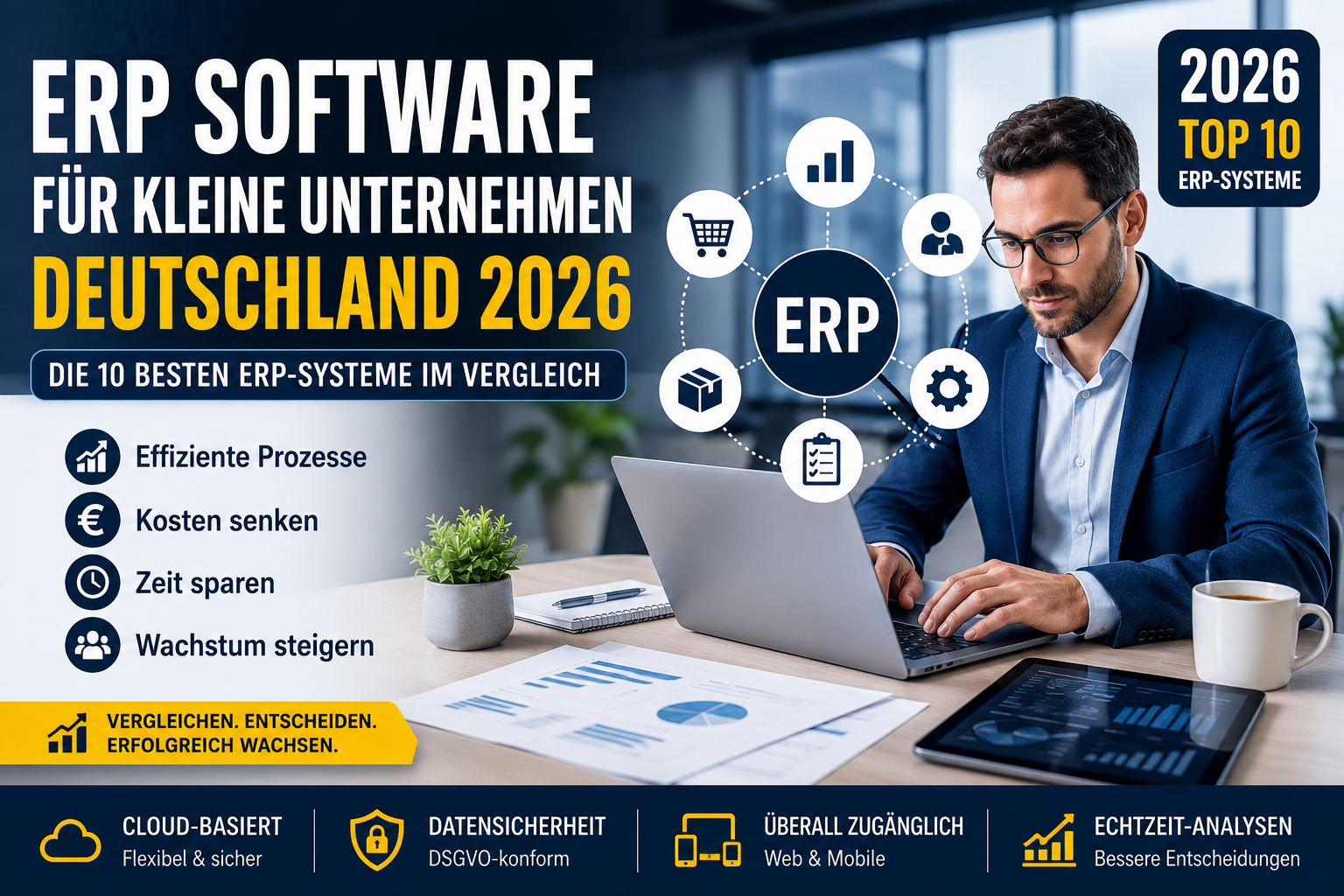 ERP Software für kleine Unternehmen Deutschland 2026: Die 10 besten ERP-Systeme im Vergleich