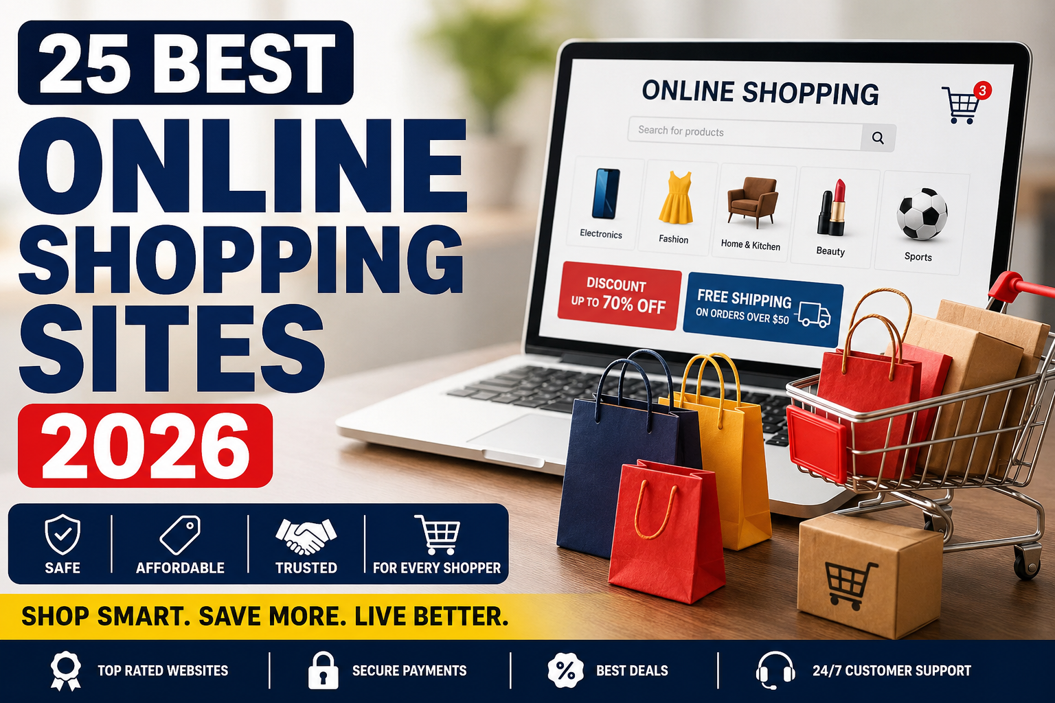 25 Best Online Shopping Sites in 2026: Safe, Affordable & Trusted Websites for Every Shopper