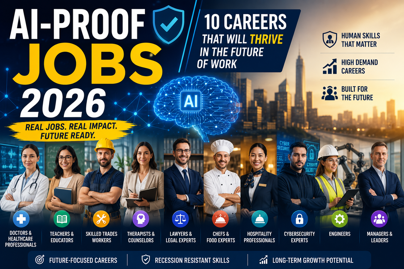 AI-Proof Jobs 2026: 10 Careers That Could Thrive in the Future of Work
